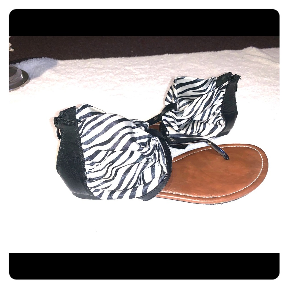 Zebra Sandals
